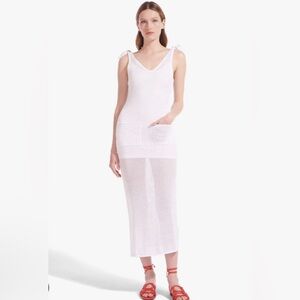 Staud Current White Dress